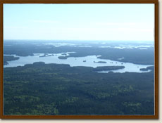 Little Miniss Lake view from air