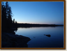 Fishing at Tuk Bay, Lac Seul, Canada