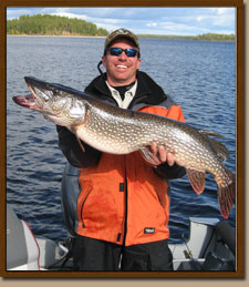 A Trophy Pike caught at the Base Camp